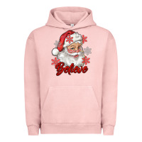 Pigment Salmon santa believe Urban Hoodie - RanaPortraitStore