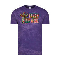 Cloud Purple Stuck on You Vintage Tee - CowhideDigitalArt