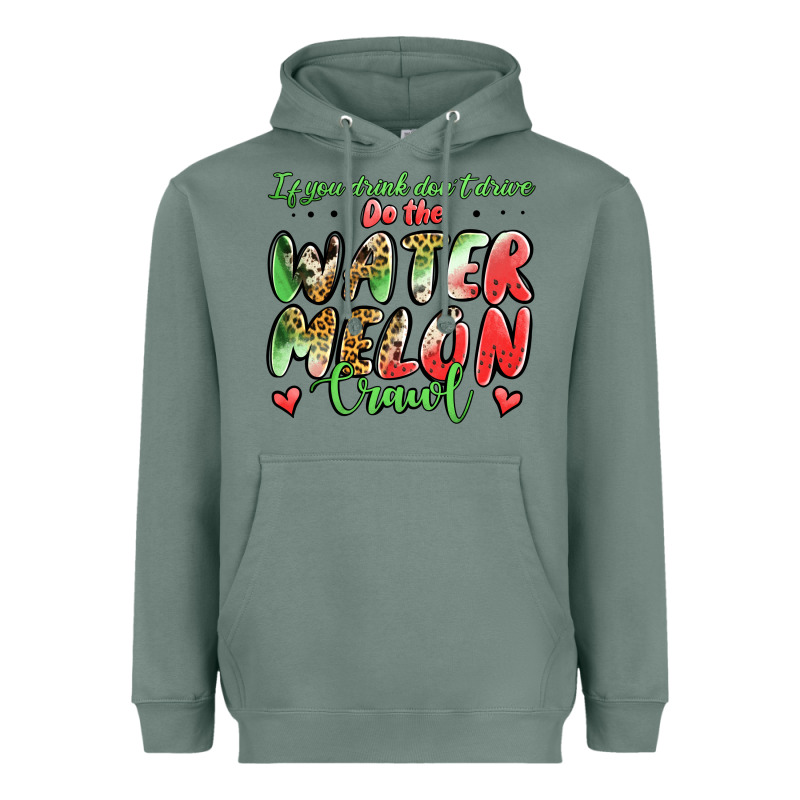 Watermelon Crawl Heavyweight Hoodie by Jasminsmagicworld | Teevron