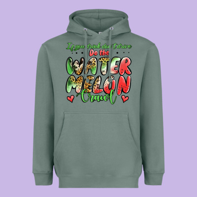 Watermelon Crawl Heavyweight Hoodie Designed By Jasminsmagicworld