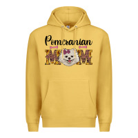 Antique Gold western mom pomeranian Premium Hoodie - RanaPortraitStore