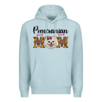Blue Mist western mom pomeranian Premium Hoodie - RanaPortraitStore