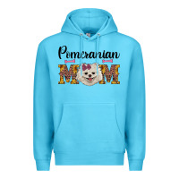 Ocean Blue western mom pomeranian Premium Hoodie - RanaPortraitStore