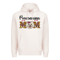 Pale Pink western mom pomeranian Premium Hoodie - RanaPortraitStore