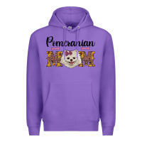 Purple western mom pomeranian Premium Hoodie - RanaPortraitStore