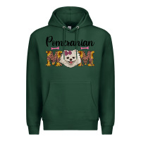 Sports Green western mom pomeranian Premium Hoodie - RanaPortraitStore