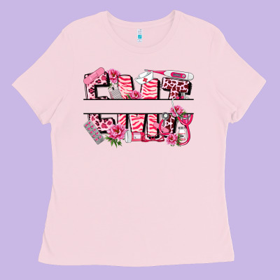 Breast Cancer Emt Emergency Medical Technician Ladies Tee Designed By Lillyallendesigns