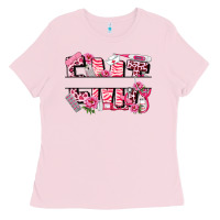 Bubblegum Pink breast cancer emt emergency medical technician Ladies Tee - LillyAllenDesigns