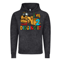 Vintage Black i'm 2 and digging it Vintage Hoodie - Artiststas
