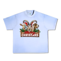 Grape Ice Merry Christmas Goats Urban Heavy Tee - LillyAllenDesigns