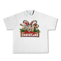 Lunar Rock Merry Christmas Goats Urban Heavy Tee - LillyAllenDesigns
