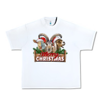 Merry Christmas Goats Urban Heavy Tee | Teevron