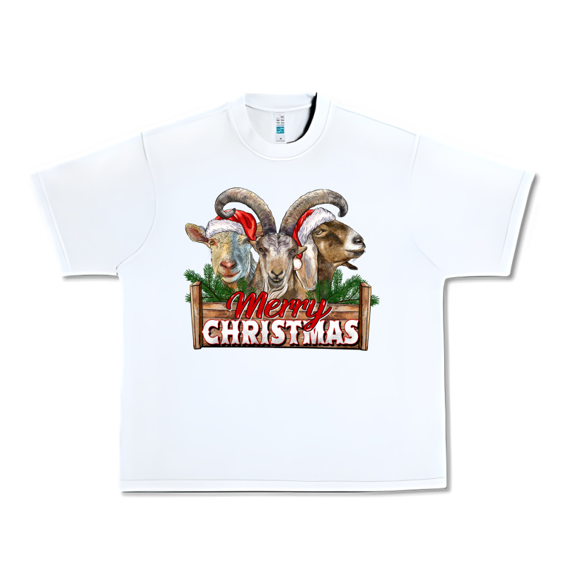 Merry Christmas Goats Urban Heavy Tee by LillyAllenDesigns | Teevron