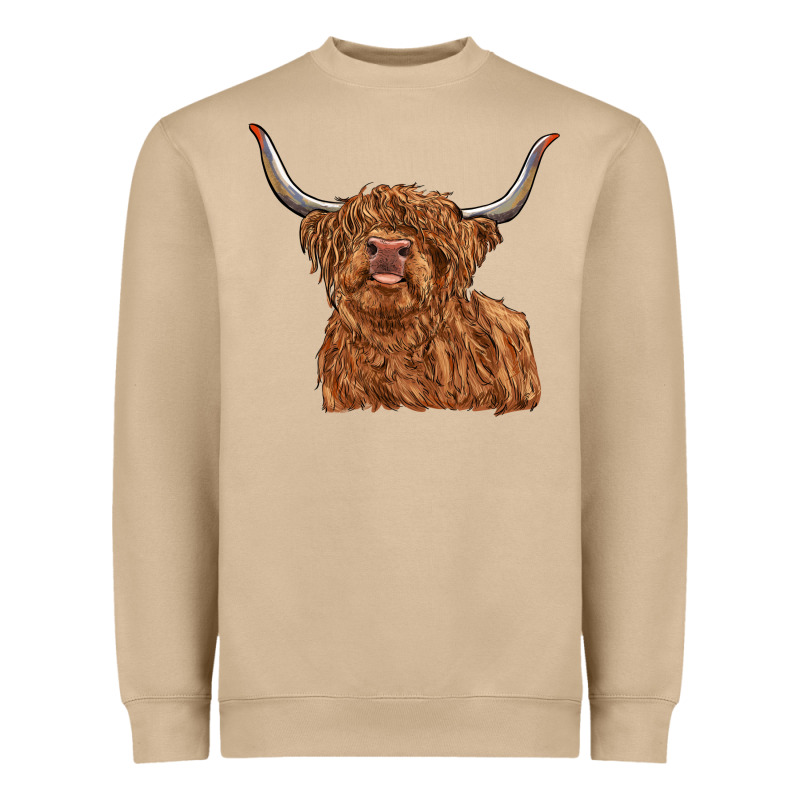 Highland Cow Heavyweight Sweatshirt by RanaPortraitStore | Teevron