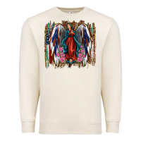 Sandshell lady of guadalupe th of july Premium Sweatshirt - Jasminsmagicworld