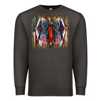 Smoke lady of guadalupe th of july Premium Sweatshirt - Jasminsmagicworld