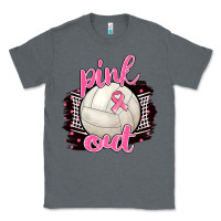 Charcoal Heather Pink Out Volleyball Classic Tee - BarkalooDesign
