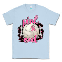 Dusty Blue Pink Out Volleyball Classic Tee - BarkalooDesign