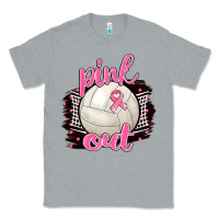 Heather Grey Pink Out Volleyball Classic Tee - BarkalooDesign