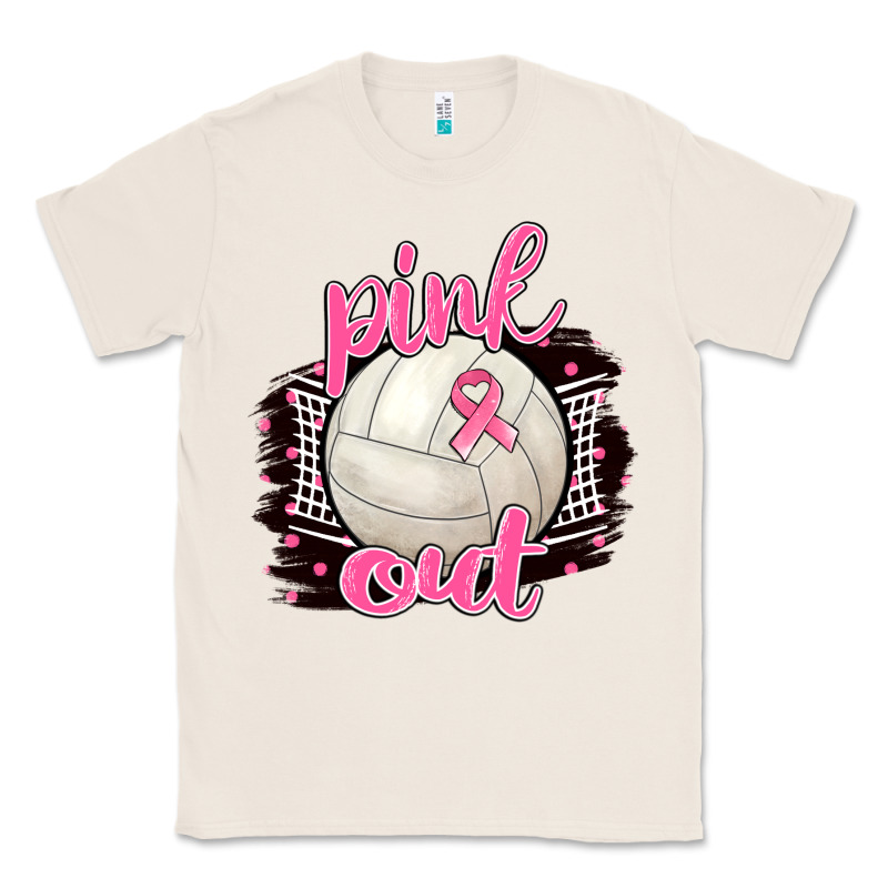 Pink Out Volleyball Classic Tee by BarkalooDesign | Teevron