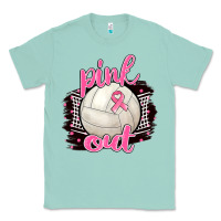 Seafoam Pink Out Volleyball Classic Tee - BarkalooDesign