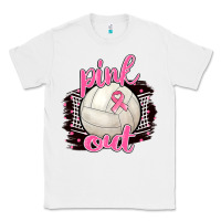 White Pink Out Volleyball Classic Tee - BarkalooDesign