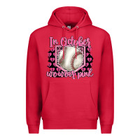 Cardinal in october we wear pink baseball Premium Hoodie - BarkalooDesign