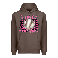 Coffee in october we wear pink baseball Premium Hoodie - BarkalooDesign