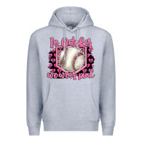 Heather Grey in october we wear pink baseball Premium Hoodie - BarkalooDesign