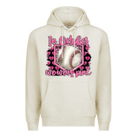 Oatmeal Heather in october we wear pink baseball Premium Hoodie - BarkalooDesign