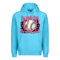 Ocean Blue in october we wear pink baseball Premium Hoodie - BarkalooDesign