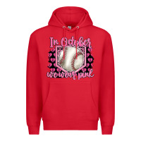 Red in october we wear pink baseball Premium Hoodie - BarkalooDesign