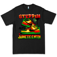 Black steppin' into juneteenth Premium Tee - FaDigitalArtStudio