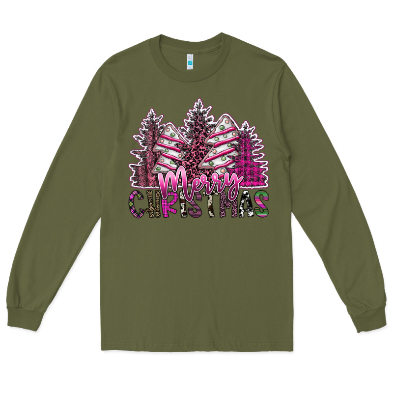 Merry Christmas Long Sleeve Tee by SublimationCraftShop | Teevron