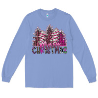 Colony Blue Merry Christmas Long Sleeve Tee - SublimationCraftShop