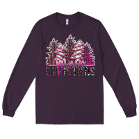 Plum Merry Christmas Long Sleeve Tee - SublimationCraftShop
