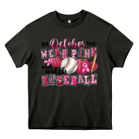Asphalt In October We Wear Pink And Watch Baseball Heavy Core Tee - FaDigitalArtStudio