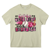 Mossy In October We Wear Pink And Watch Baseball Heavy Core Tee - FaDigitalArtStudio