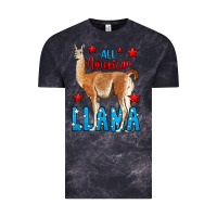 Cloud Black All American Lama Vintage Tee - LillyAllenDesigns