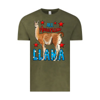 Vintage Olive All American Lama Vintage Tee - LillyAllenDesigns