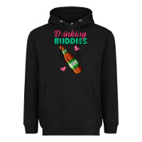 Black Drinking Buddies Heavyweight Hoodie - Jasminsmagicworld