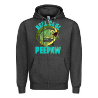 Charcoal Heather reel cool peepaw Zipper Hoodie - Jasminsmagicworld