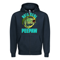 Navy reel cool peepaw Zipper Hoodie - Jasminsmagicworld