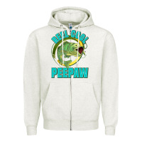 Oatmeal Heather reel cool peepaw Zipper Hoodie - Jasminsmagicworld