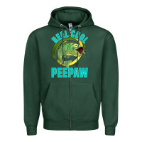 Sports Green reel cool peepaw Zipper Hoodie - Jasminsmagicworld
