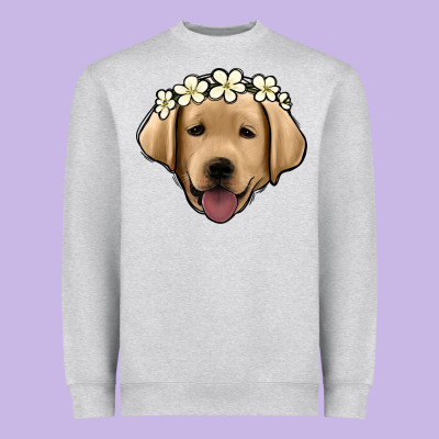 Labrador Heavyweight Sweatshirt Designed By Jasminsmagicworld