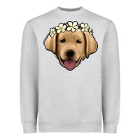 Heather Grey Labrador Heavyweight Sweatshirt - Jasminsmagicworld