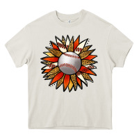 Cream Baseball Sunflower Heavy Core Tee - Jasminsmagicworld