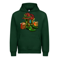 Forest Green cowboy hat with boots christmas Urban Hoodie - RanaPortraitStore
