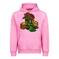 Fuchsia Pink cowboy hat with boots christmas Urban Hoodie - RanaPortraitStore
